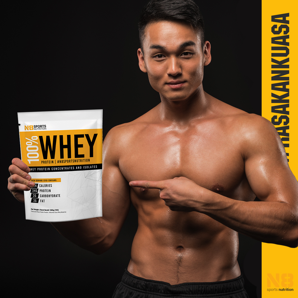 N8 100% Whey Protein 500g (1.1lbs) | Halal WPC Recovery for ...