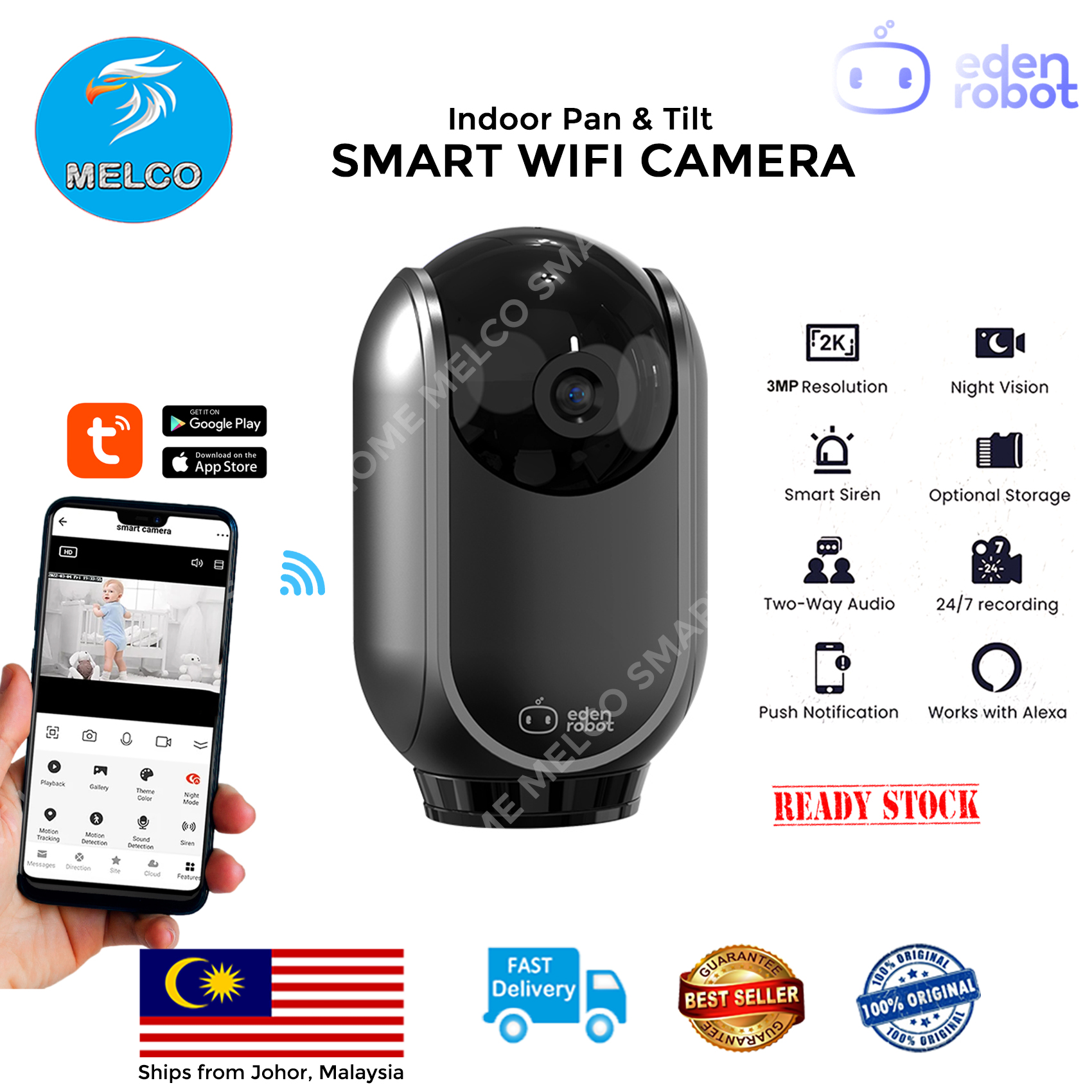 Eden Robot Gpro | eGate Smart Camera CCTV *Limited Edition Matte Black ...