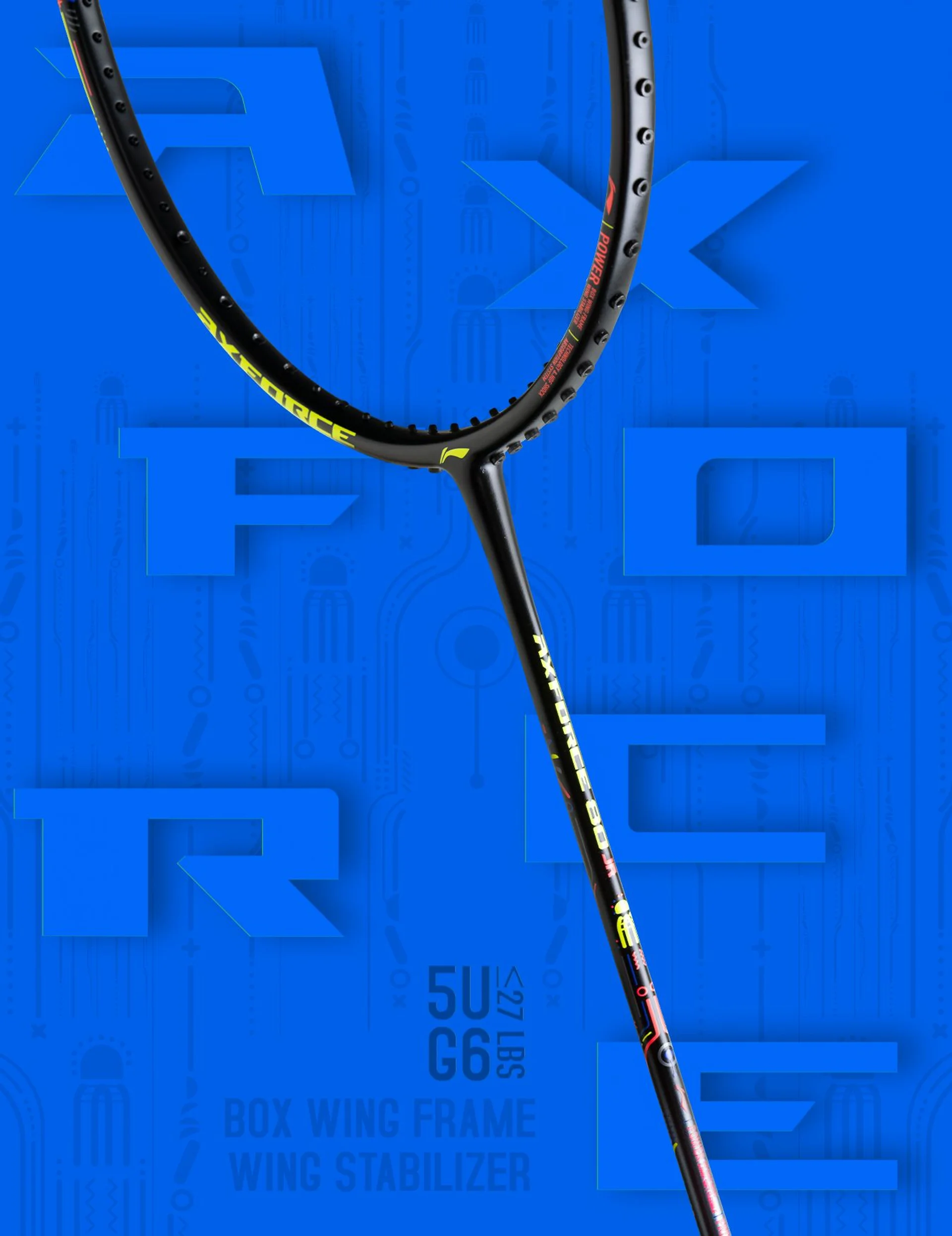 LI-NING AXFORCE 80 JR 5uG6 Badminton Racket lining raket | Shopee Malaysia
