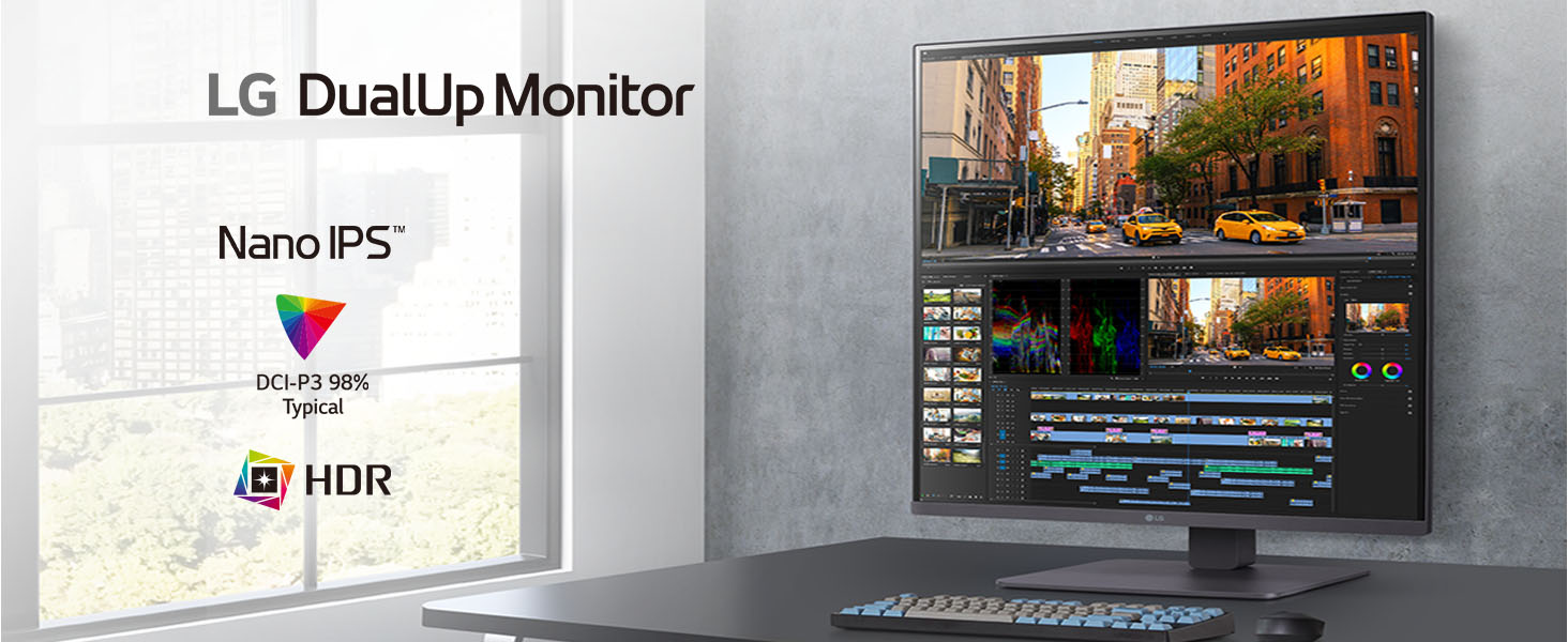 LG デュアルアップ モニター28MQ750-C 27.6インチ 28-inch 16:18