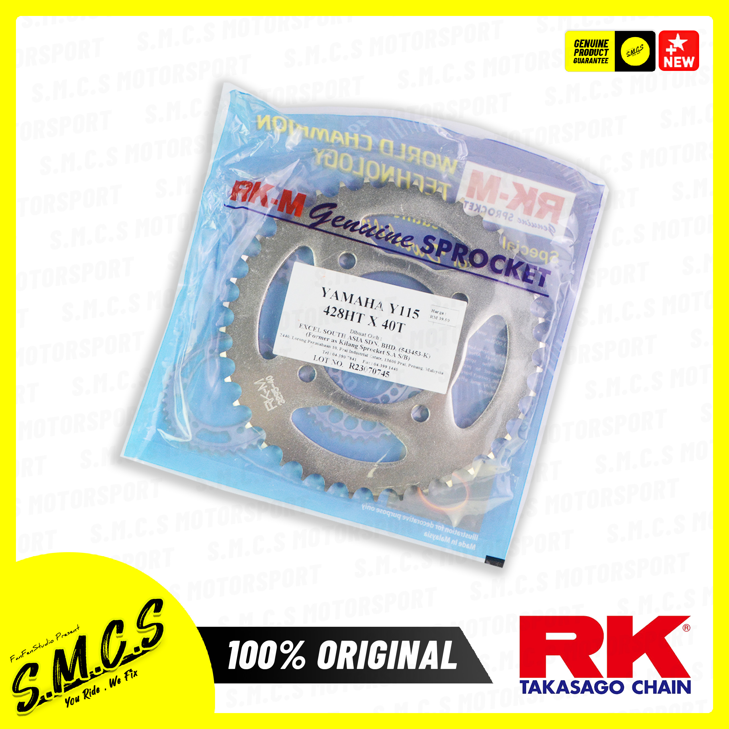RKM SPROCKET LAGENDA 115 [𝟭𝗦𝗘𝗧] Rantai Motor Yamaha SRL 115 [𝟭𝟬𝟬 ...