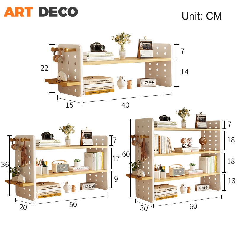 Deskt Organizer Multi-layer Book Rack Desktop Rack Rak Meja Storage ...