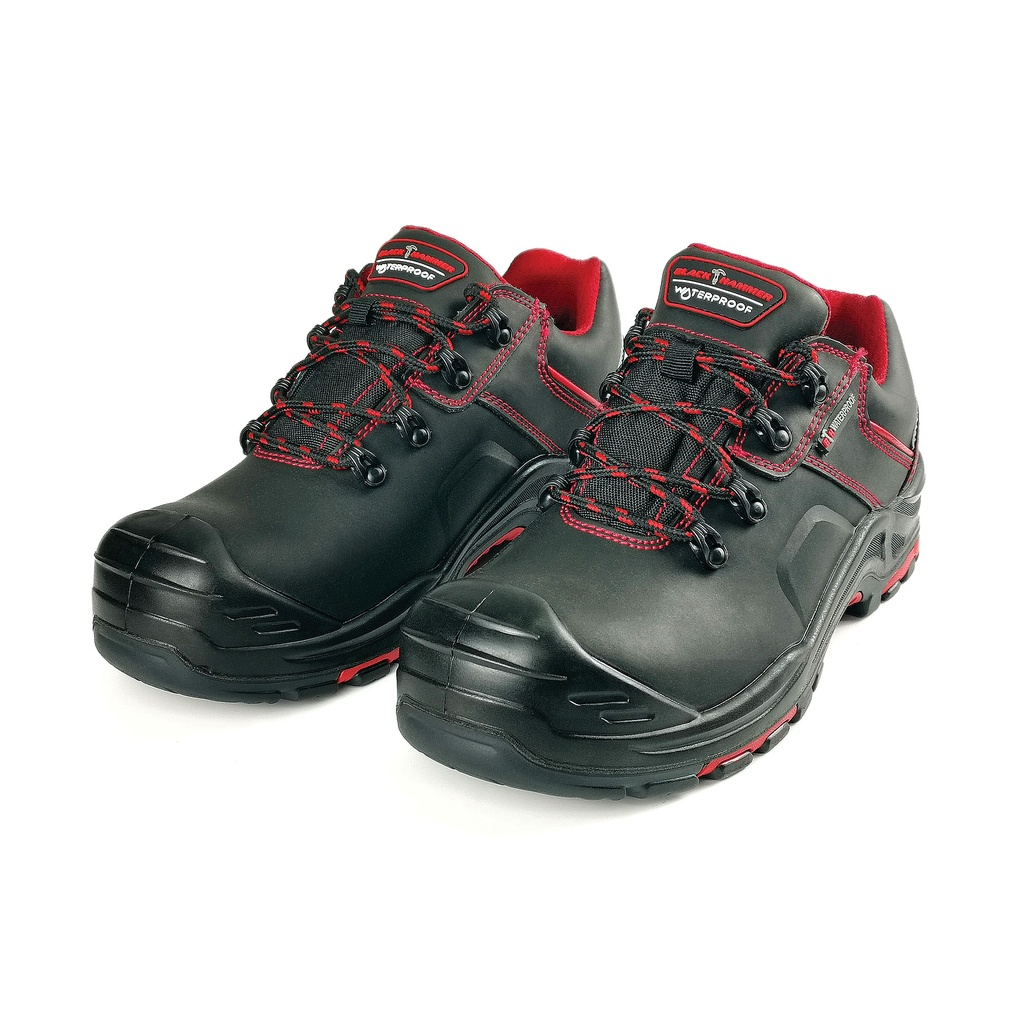 Delta Plus Jet 2 S1 Black Leather Mens Steel Toe Cap Safety Shoes Work Shoes PPE | UK - View #8