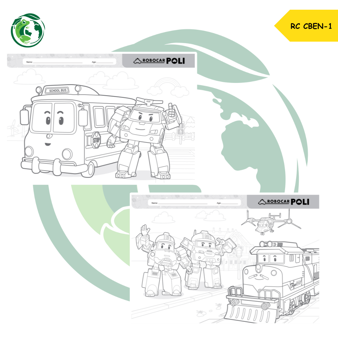 TOAD BOOKS : COLOURING BLOCK ROBOCAR POLI ECONOMY EDITION (RC CBEN ...