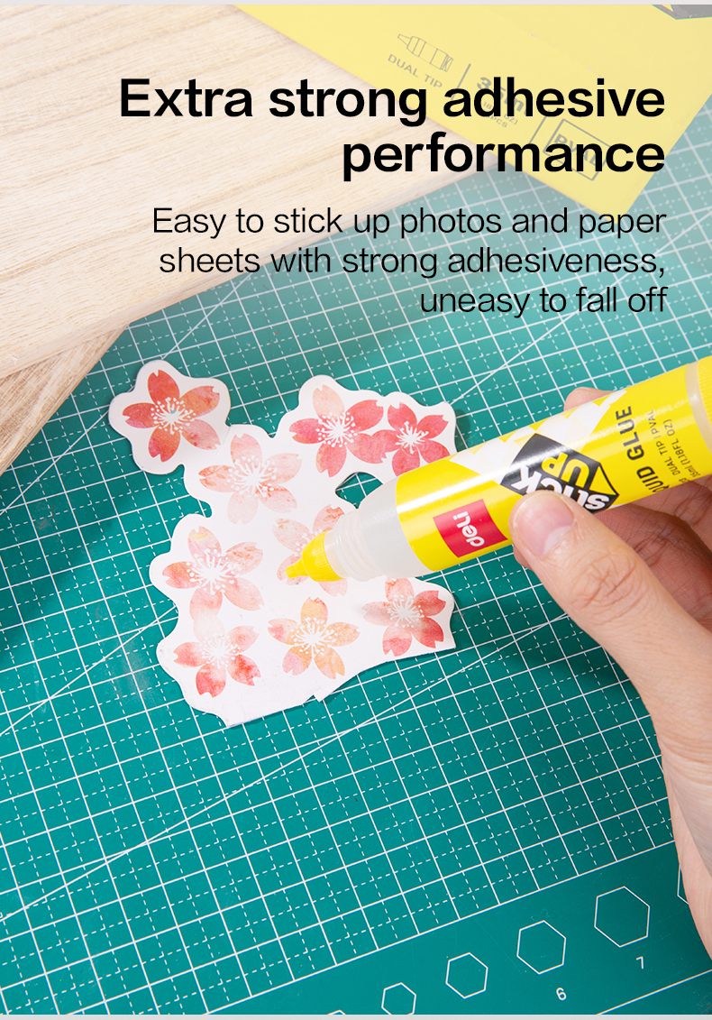 Deli Clear Water Glue Liquid Glue Strong Adhesive Bottle Design ...
