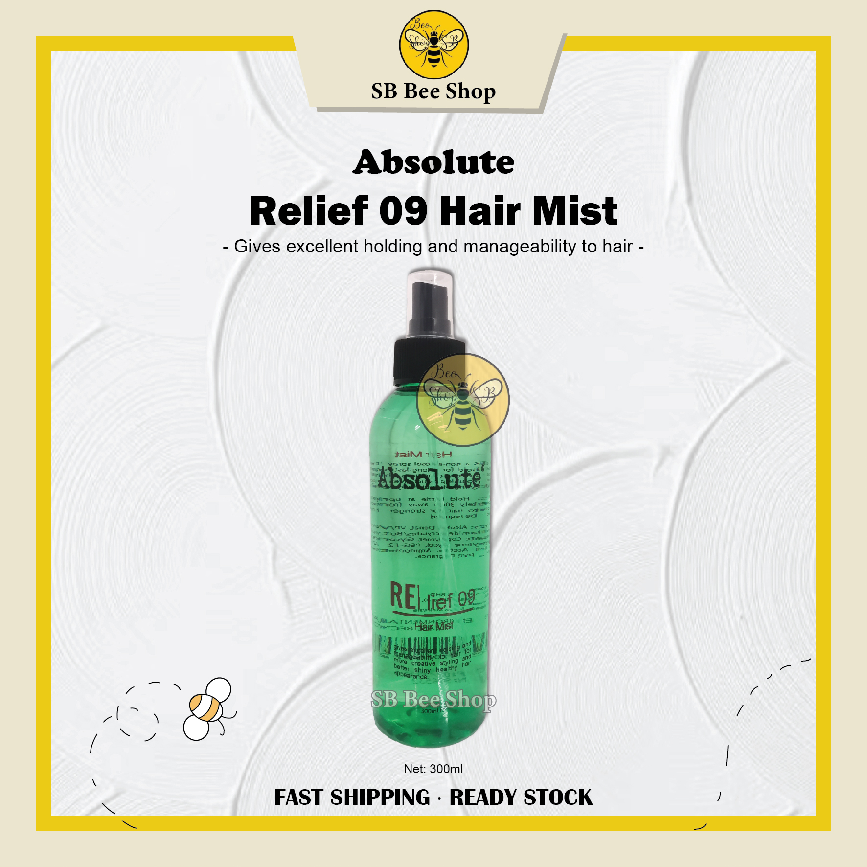 Absolute Relief 09 Hair Mist 300ml | Shopee Malaysia