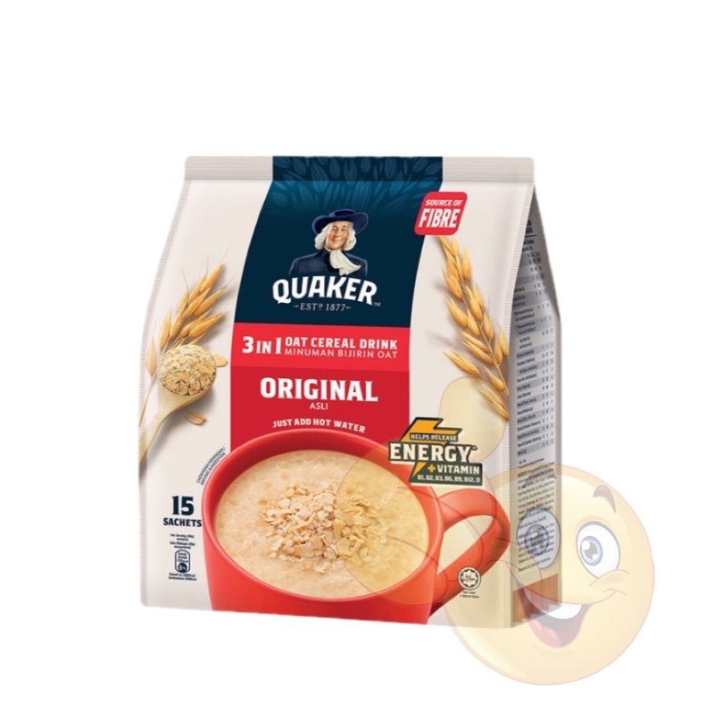 Quaker Oat Cereal Drink 3in1 Original 15's x 28g | Shopee Malaysia