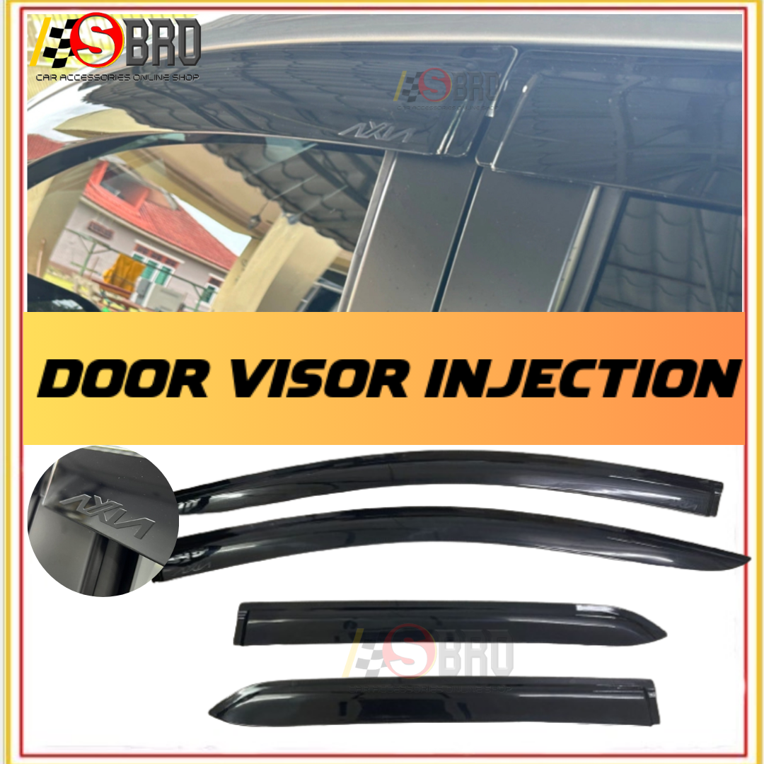 Perodua Axia 2023-Present Door Visor 3' Air Press / Injection Style ...