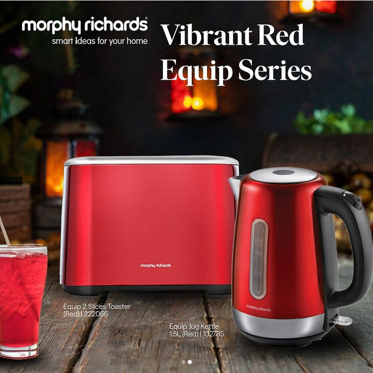 Morphy Richards Kettle Red Jug Kettle Morphy Richards Equip Series