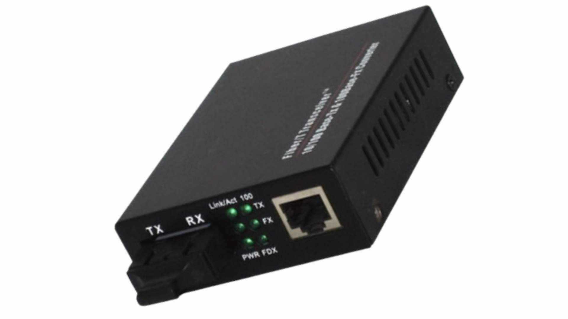 Media Converter Singlemode Fiber to RJ45 Cat6 Gigabit Ethernet TX RX ...