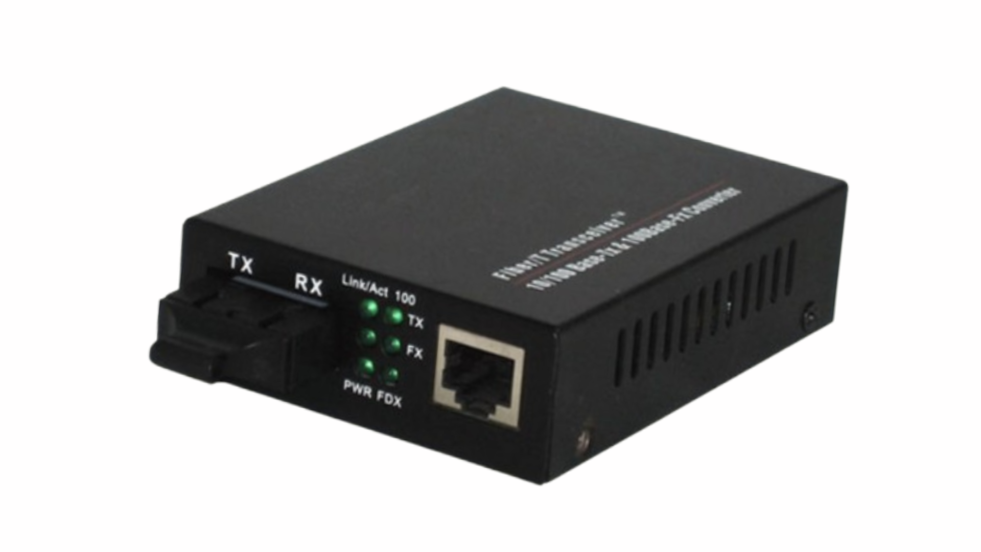 Media Converter Singlemode Fiber to RJ45 Cat6 Gigabit Ethernet TX RX ...