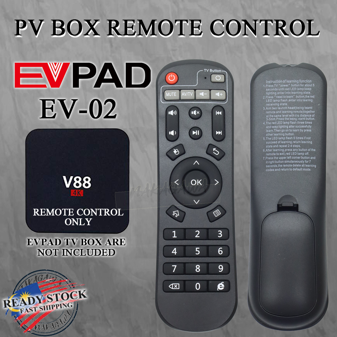 EVPAD TV MEDIA ANDROID BOX REMOTE CONTROLLER REPLACEMENT | Shopee Malaysia