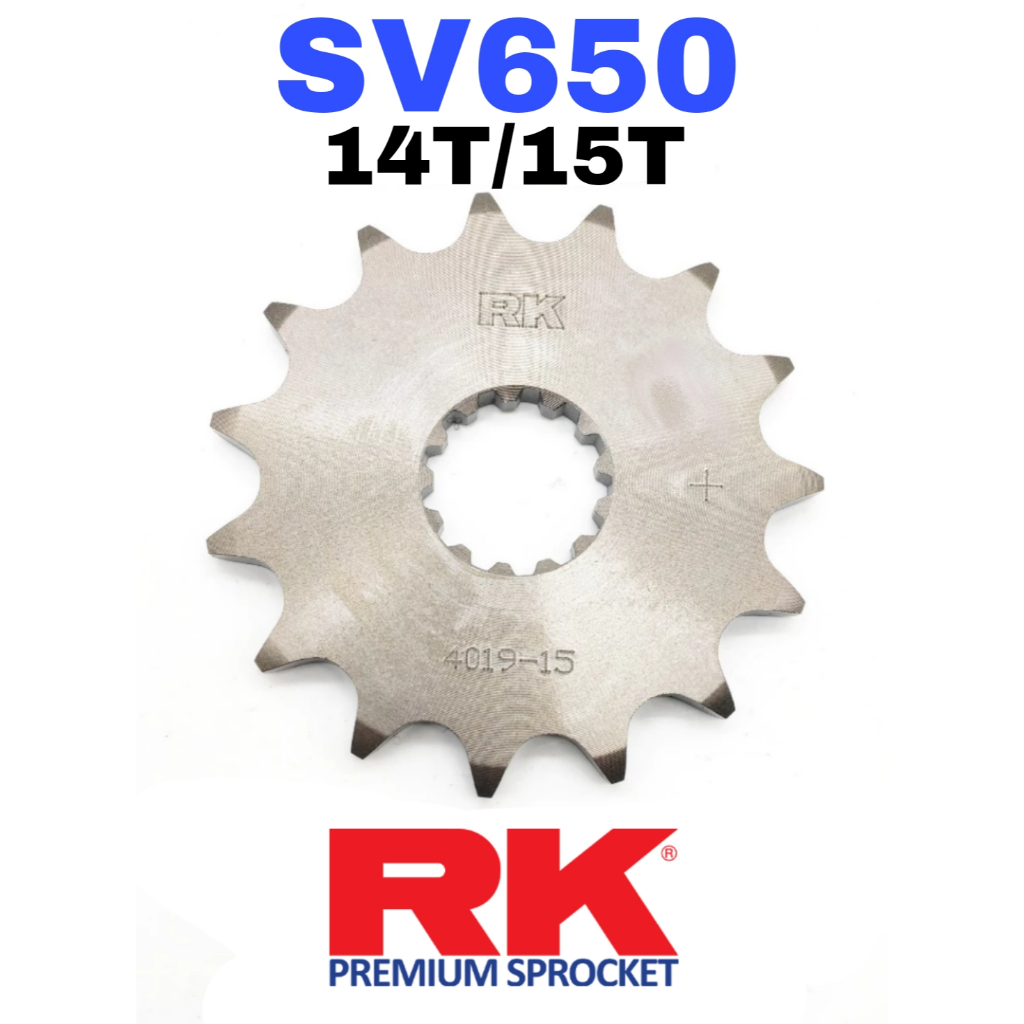 RK Sprocket Set Suzuki SV650 RK 520 KRX X-Ring Rivet Black / Gold Chain ...