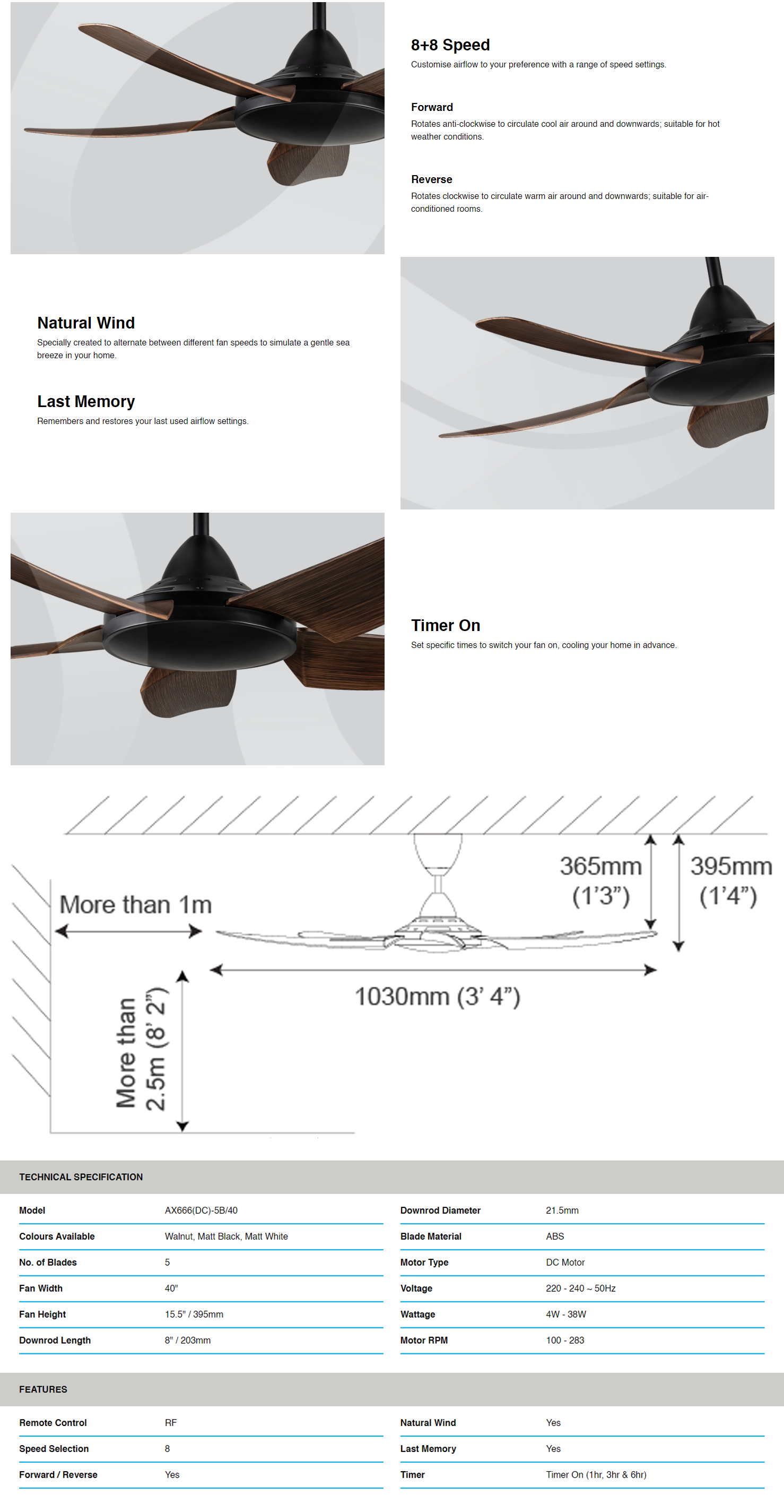 Alpha Ceiling Fan (56