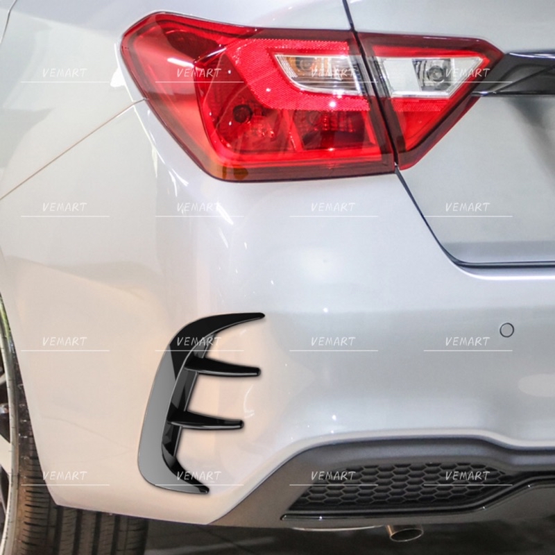 Vemart proton new saga 2022 facelift car rear bumper canard garnish ...