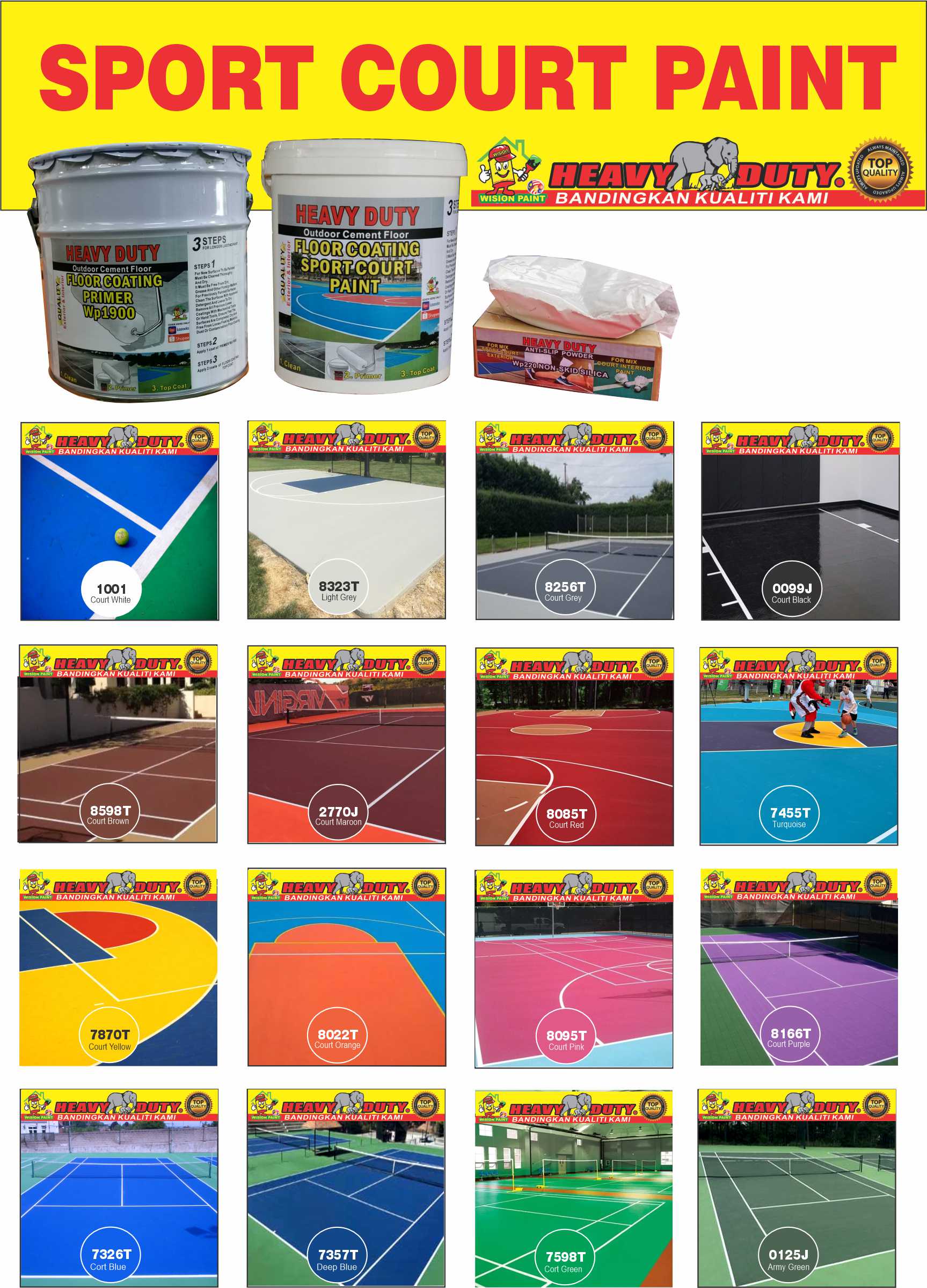 18L FLOOR COATING ( SPORT COURT PAINT ) FOR CEMENT FLOOR COATING