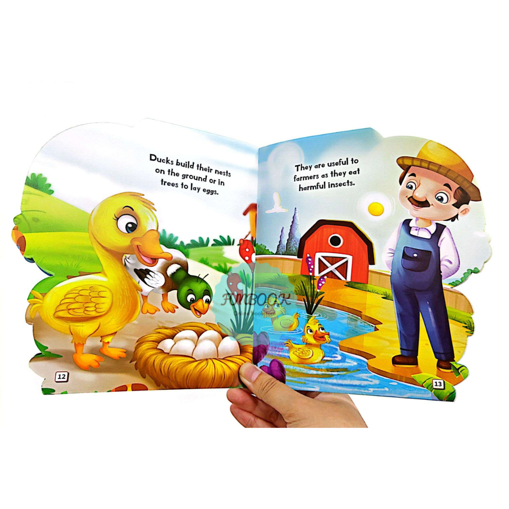[FUNBOOK] All About Me Story Books Animals Bees Butterfly Duck Hen Goat ...