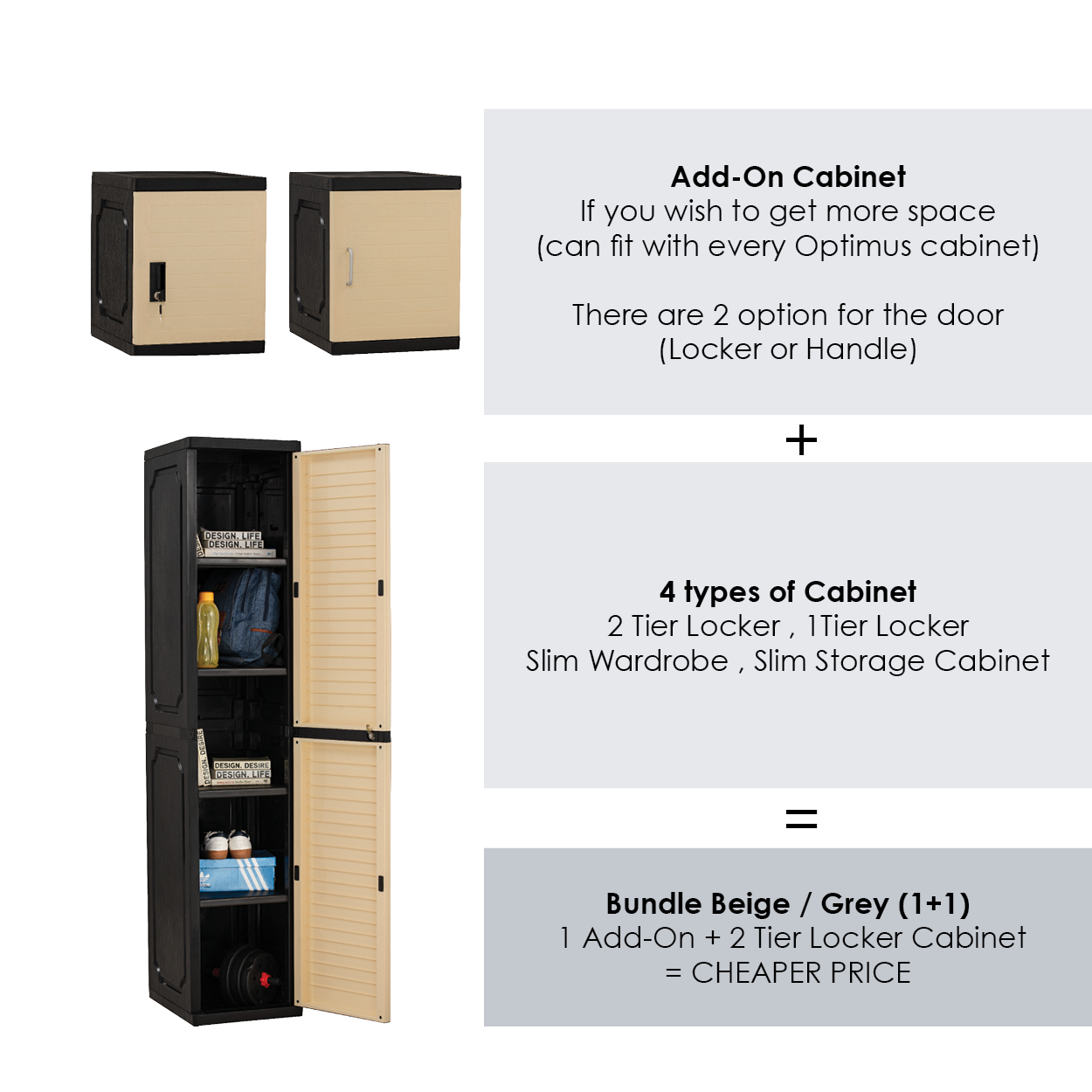 Alora Funiture - OPTIMUS Waterproof Premium Plastic Slim File Cabinet ...