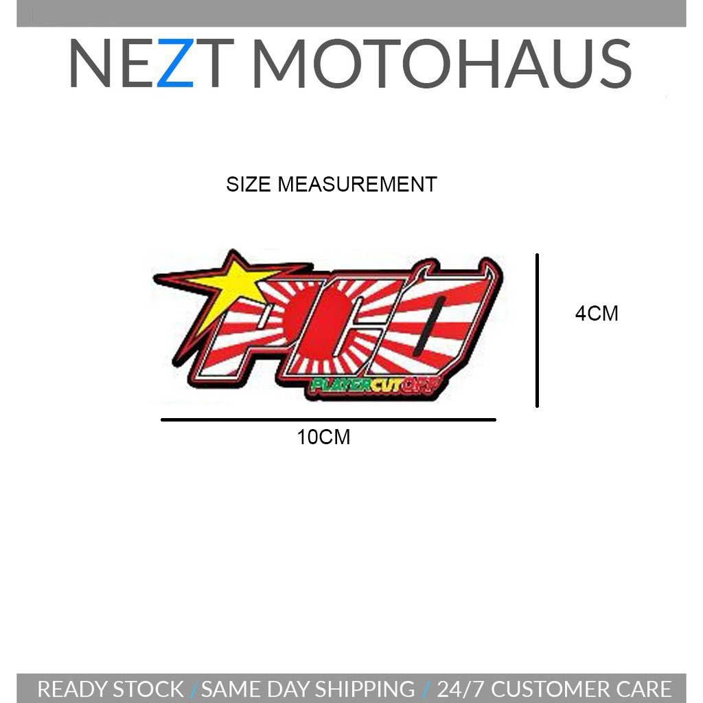 Sticker Player Cut Off Bendera Negeri State Satu Malaysia Perak ...
