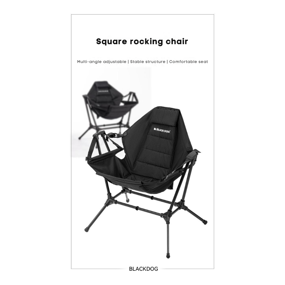BLACKDOG Outdoor Square Rocking Chair | Shopee Malaysia
