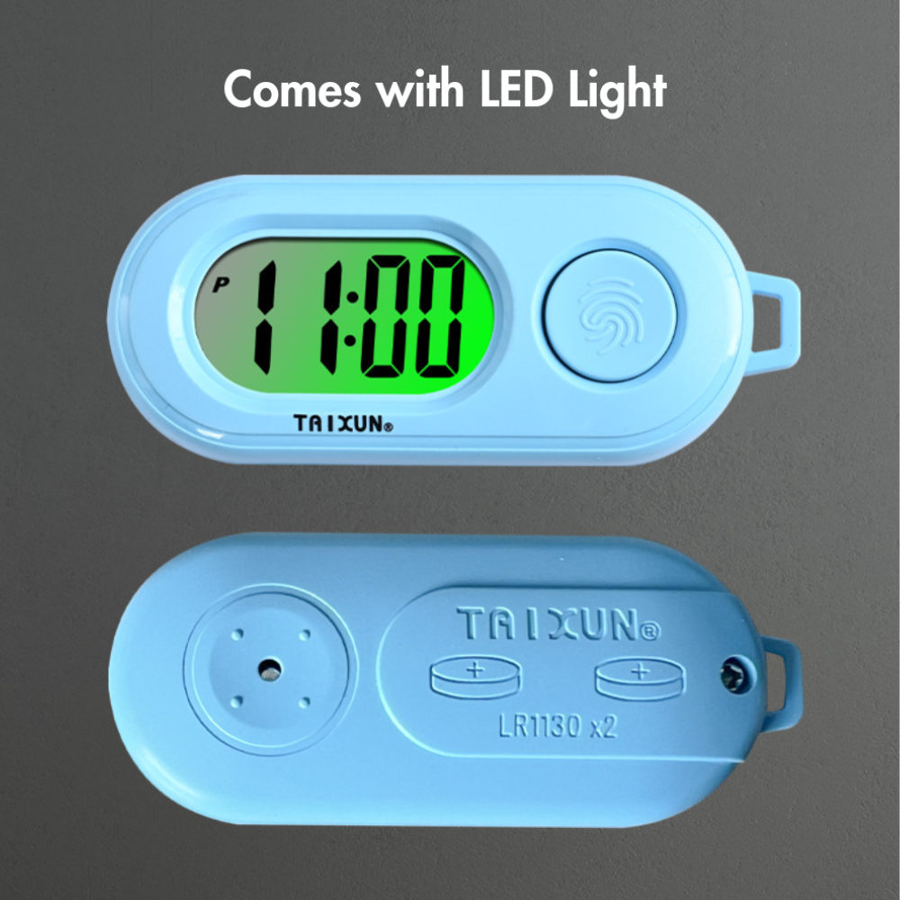 Digital Mini Clock with LED Light Alarm Time & Date LCD Display ...