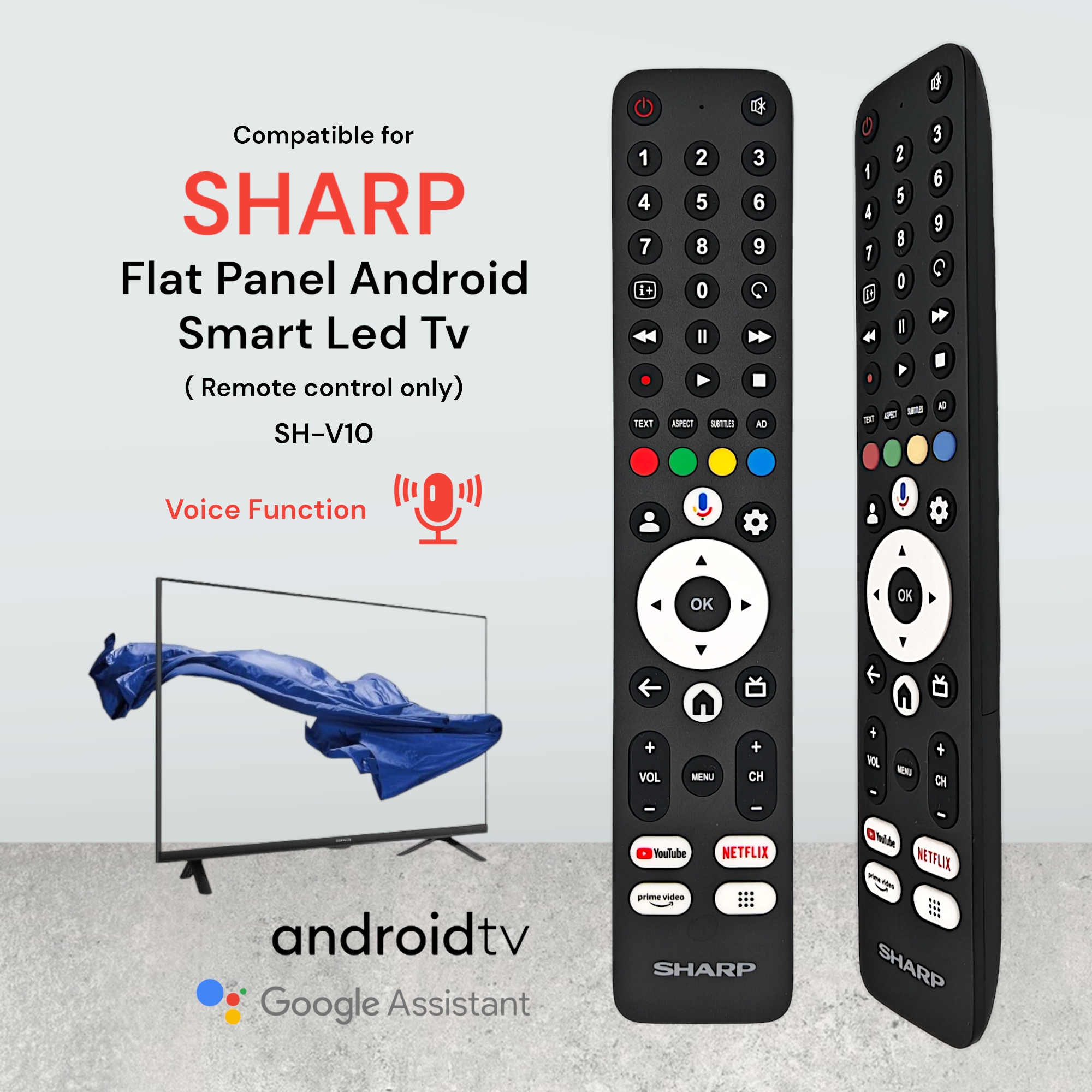 **Hight Quality** Compatible For SHARP Voice Function Smart Android ...