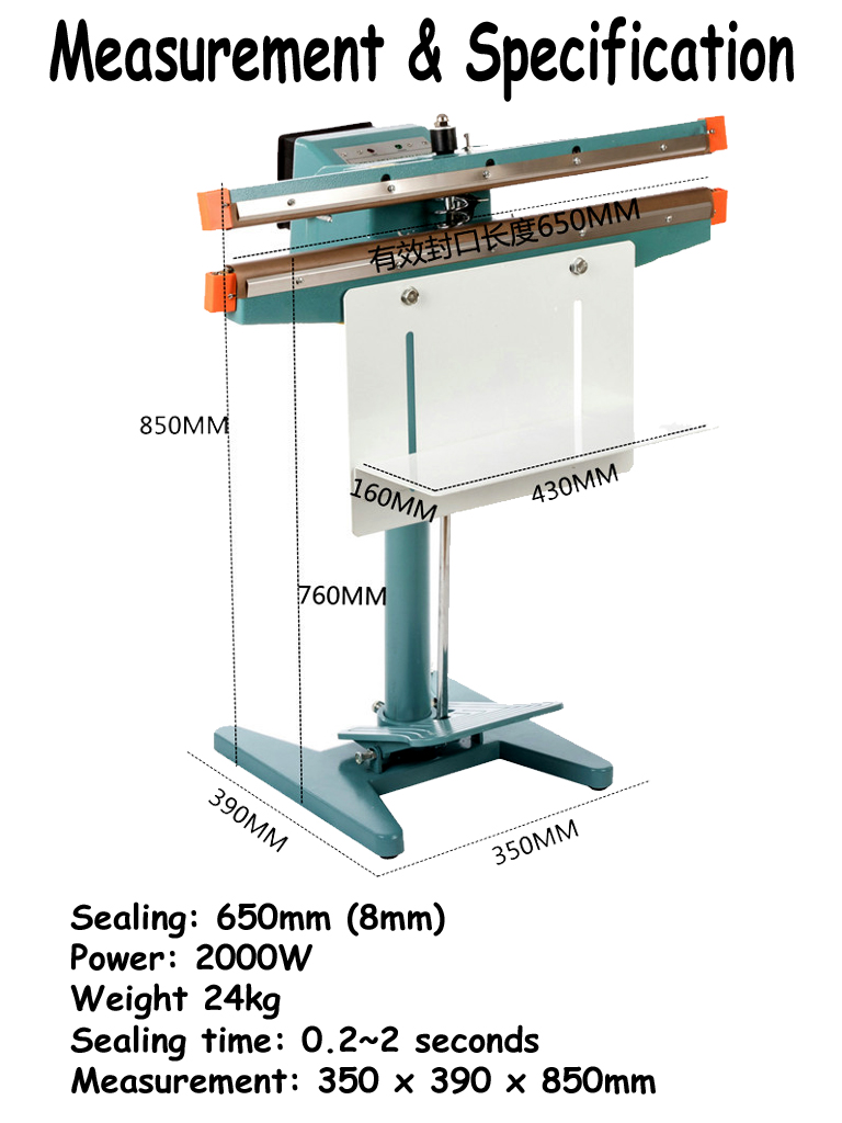 Double Heater Step Sealer (For Thick Plastic Sealing)/ Dual Heater Step ...