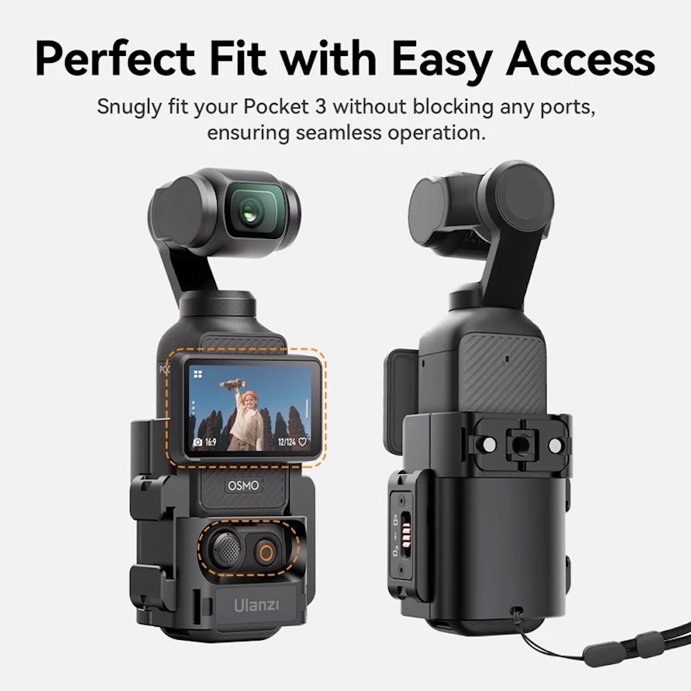 Ulanzi PK-06 Expansion Vlog Mount Adapter Frame for DJI Osmo Pocket 4/3 ...