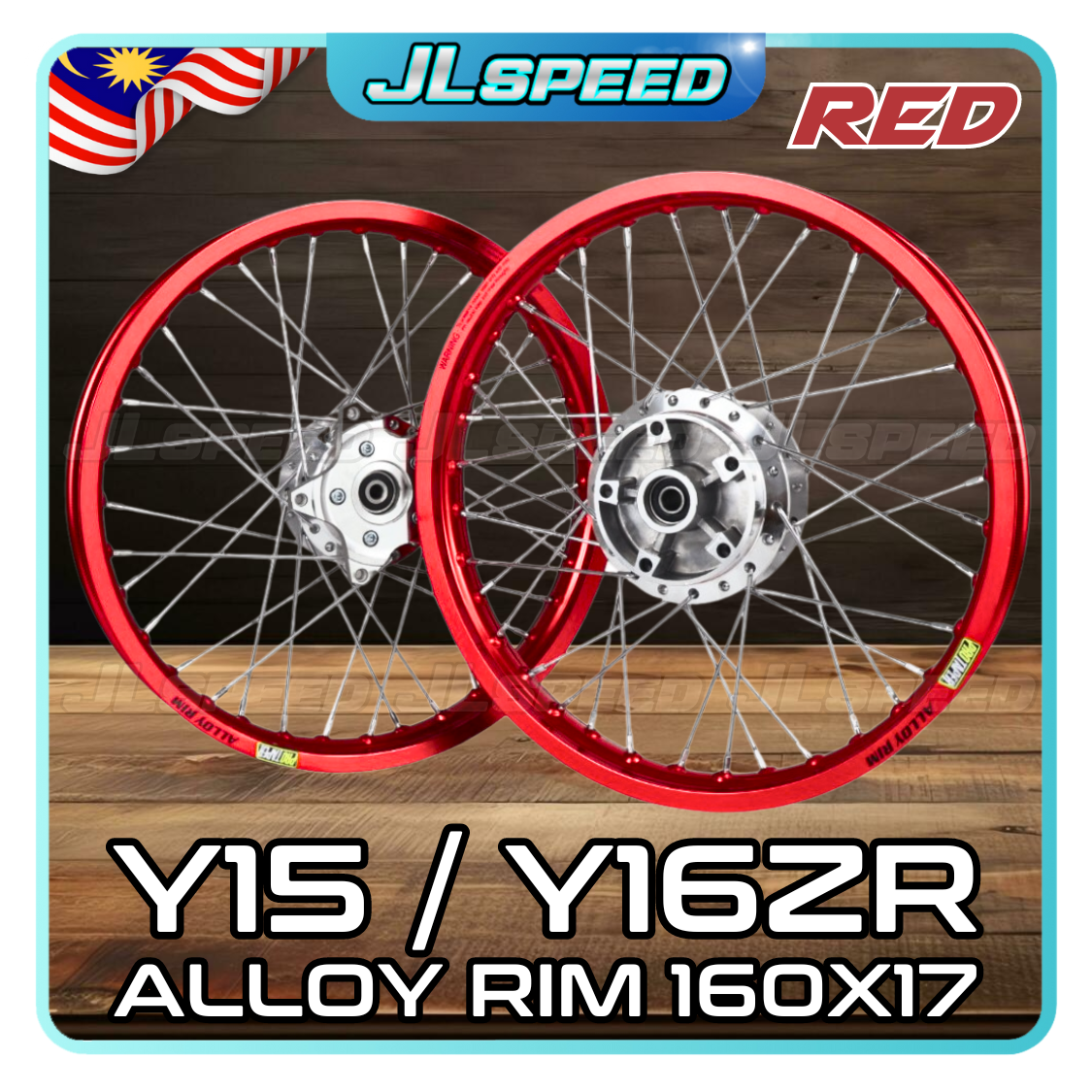 PROTAPER Y15 Y15ZR / Y16 1.60x17 Alloy Rim Hub Lidi Complete Set Pnp ...