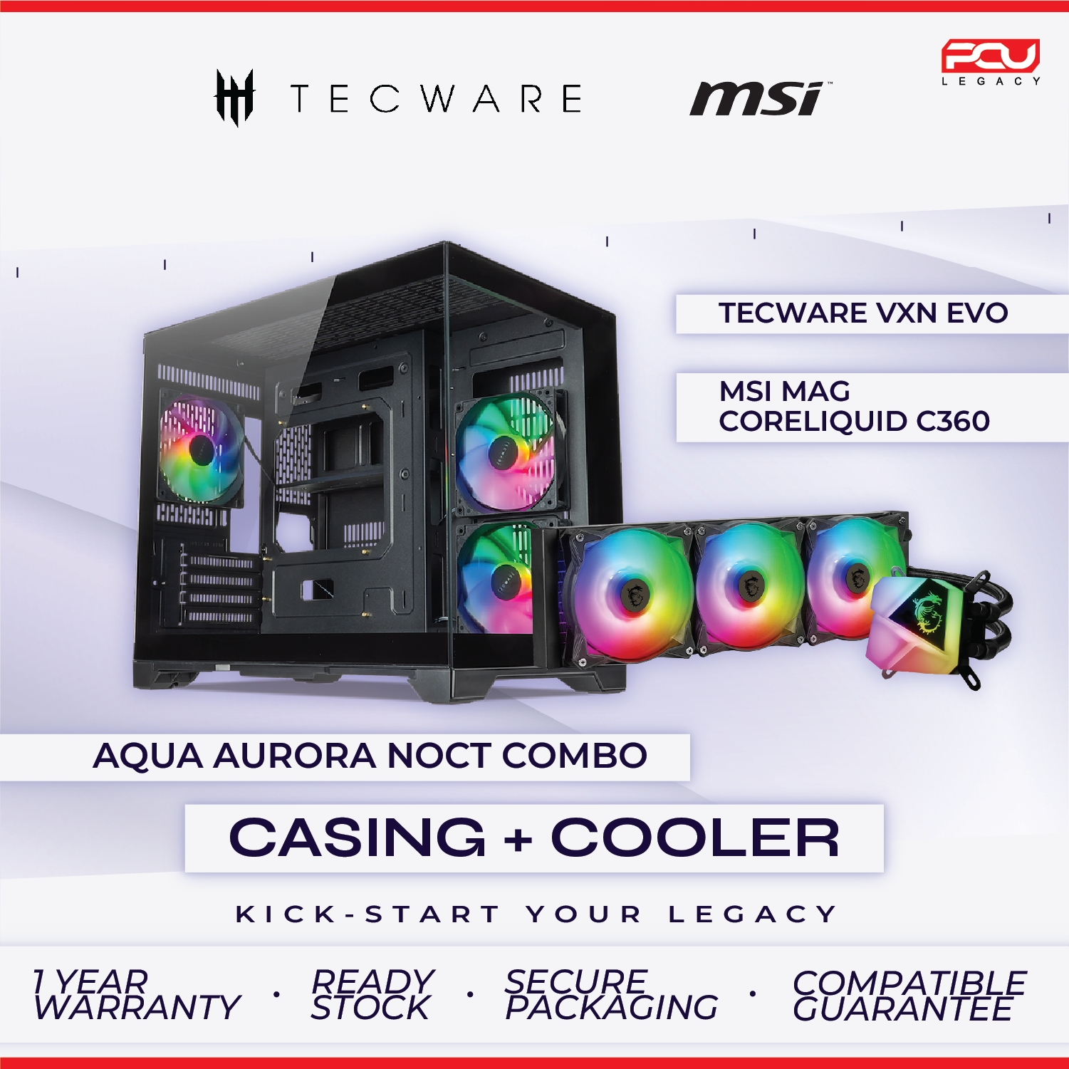 # PC ULTIMATE LEGACY # CASING + COOLER COMBO #AIR COOLER #AIO COOLER # ...