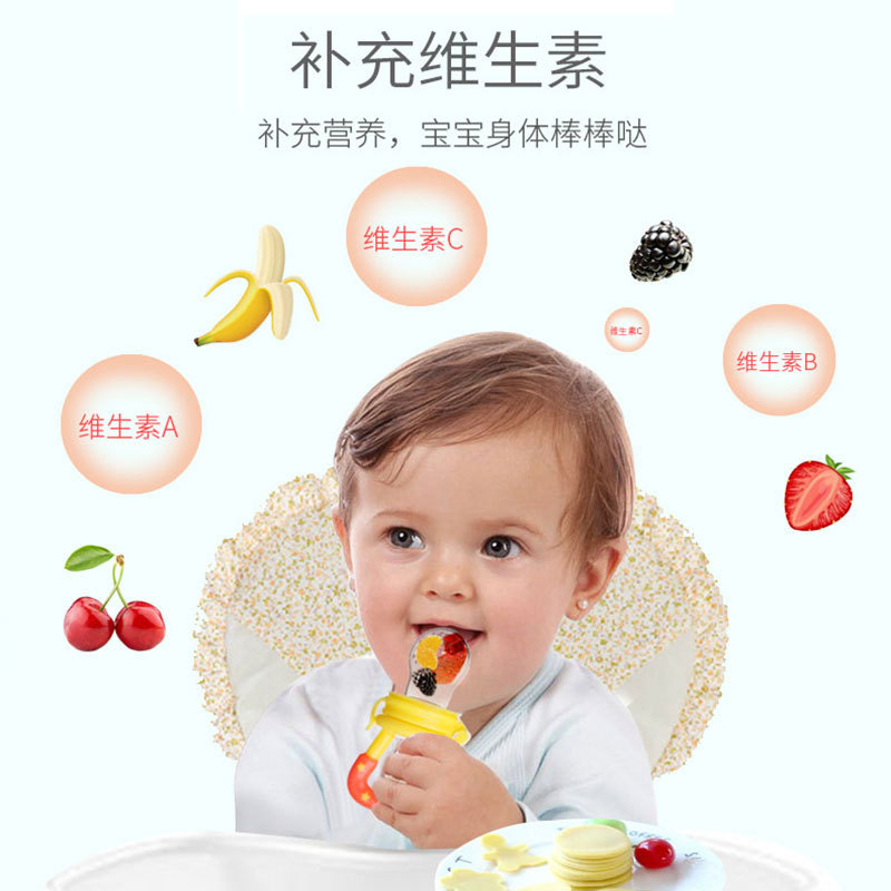Wenbo [S/M/L] Baby Fruit Bite Pacifier Fruit Juice Food Puree Children ...
