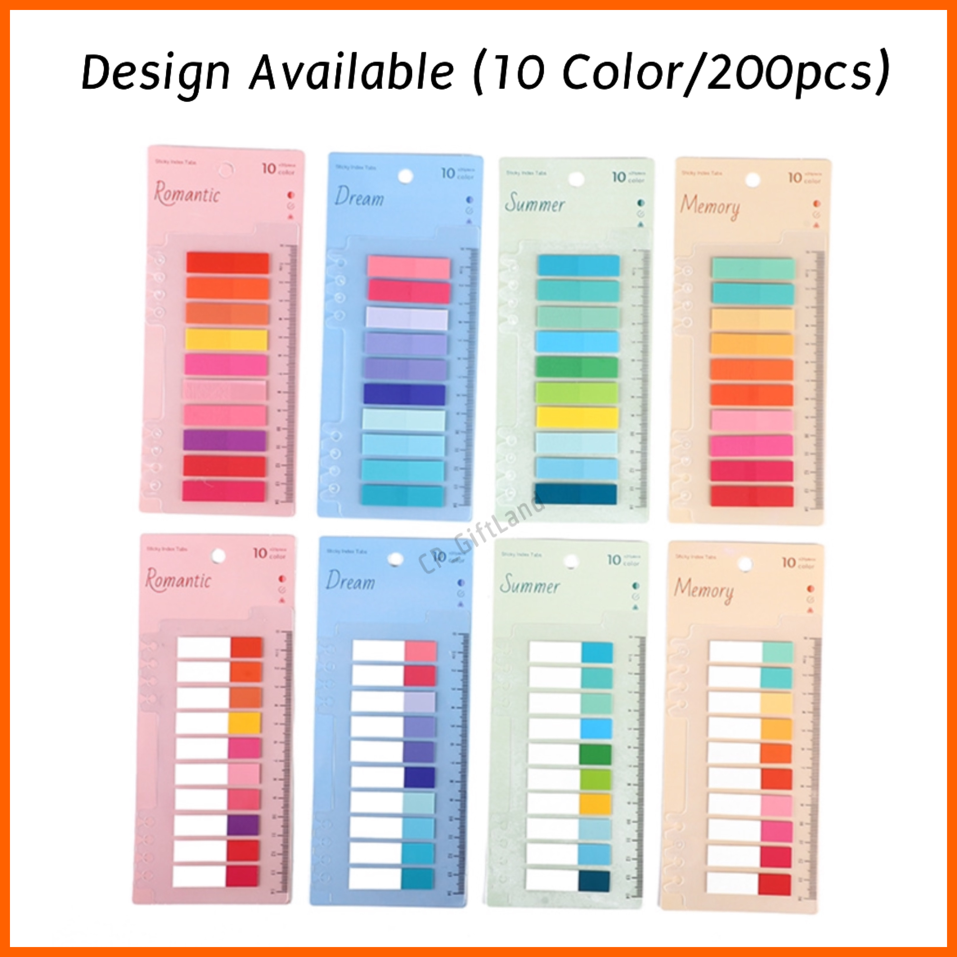 Sticky Notes Aesthetic Waterproof Colorful Sticky Note Set Bookmark ...
