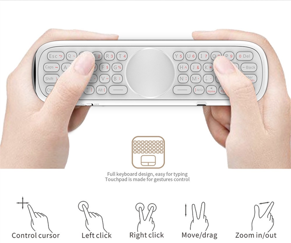 Q40 Voice Control Remote Air Mouse + Touchpad + Voice Input for TV Box ...