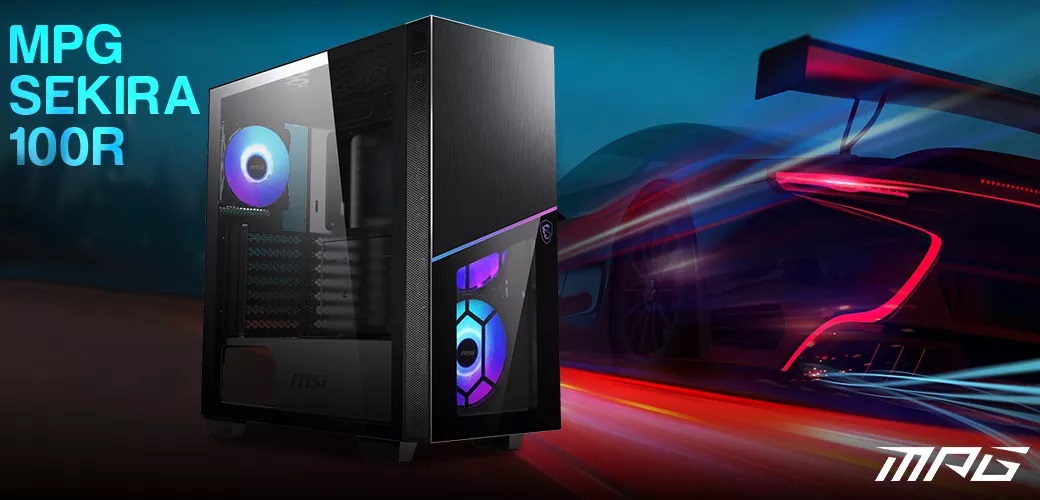 MSI MPG SEKIRA 100R ATX Mid-Tower Gaming Casing | Shopee Malaysia
