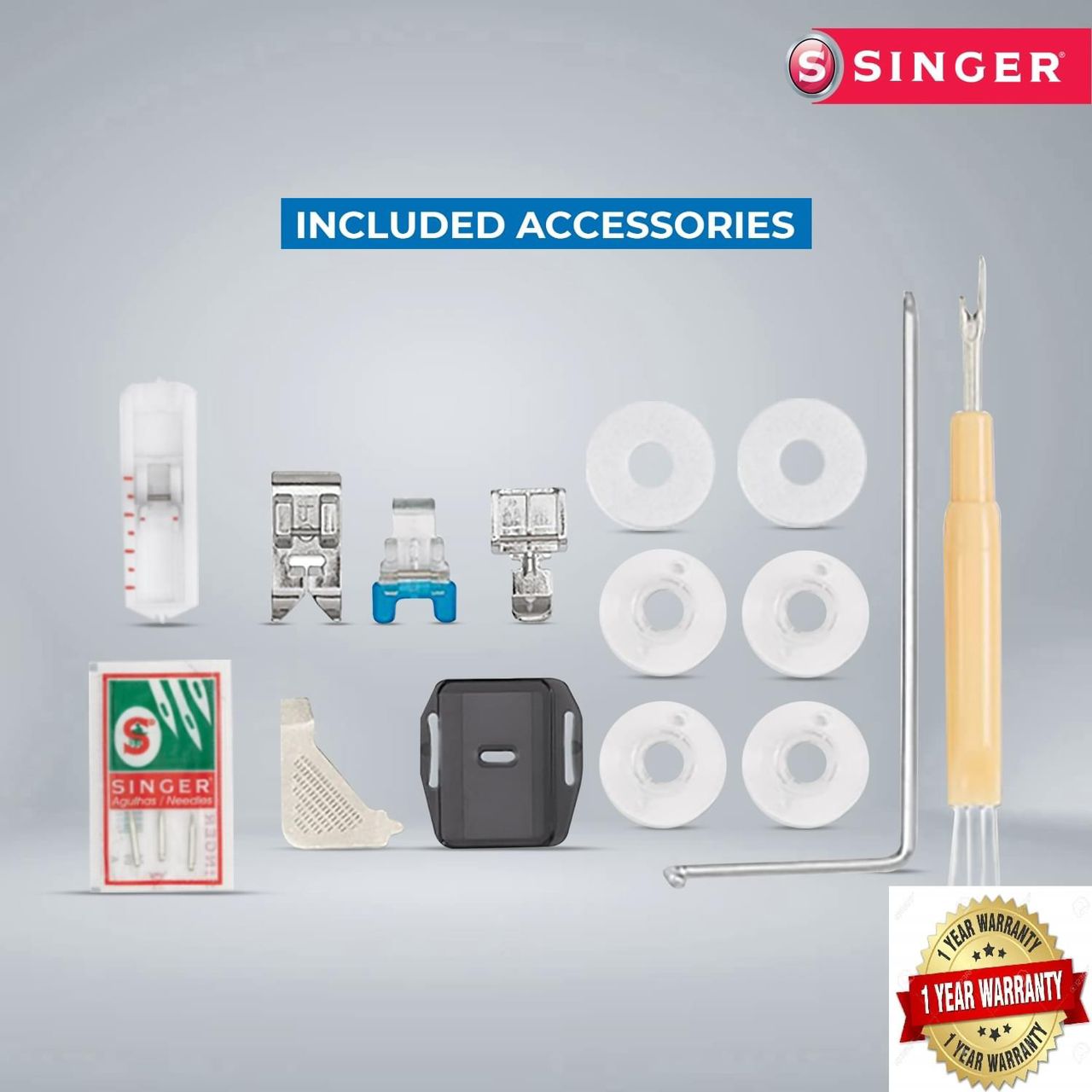 Singer Model 1409 9 Stitches Promise Mechanical Sewing Machine (Mesin ...