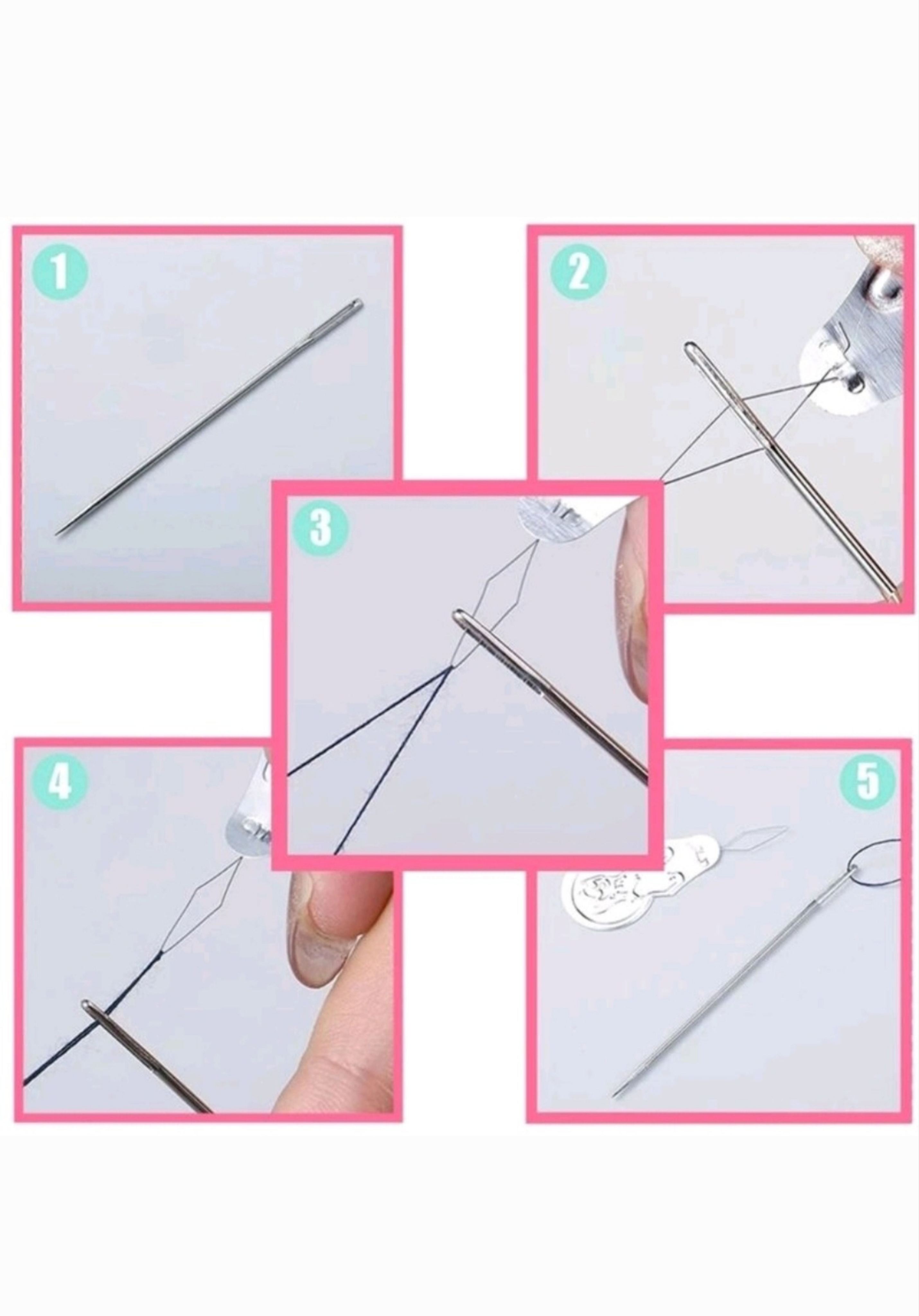 Quick Automatic Needle Threader Cross Stitch Insertion Tool for Sewing ...