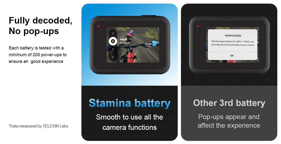 (🔥READYSTOCK🔥) STAMINA BATTERY GOPRO HERO 9/10/11/12 (TELESIN) | Shopee ...