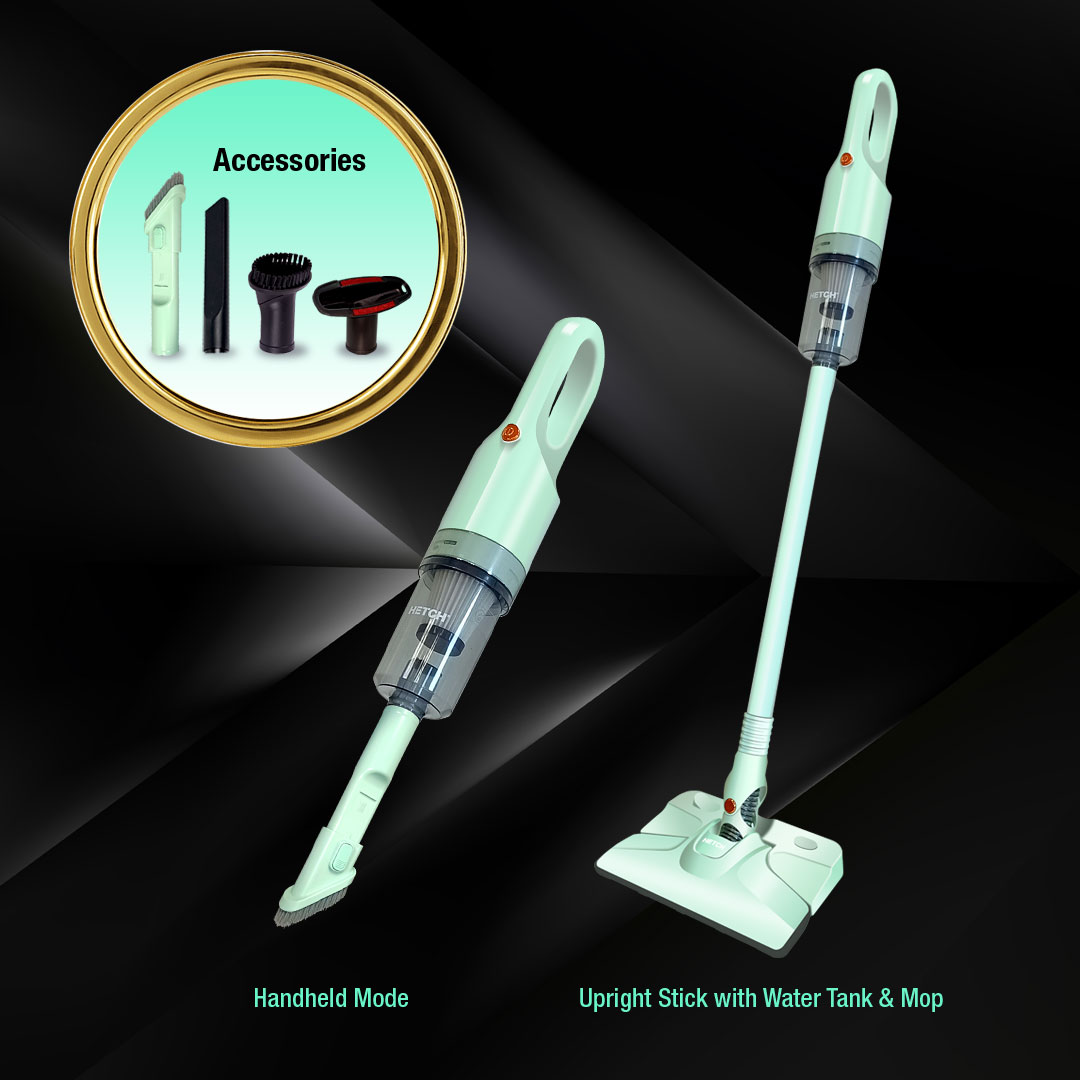 HETCH H3 Pro HyperClean Handheld Dust Mite Bed Vacuum Cleaner & Mop