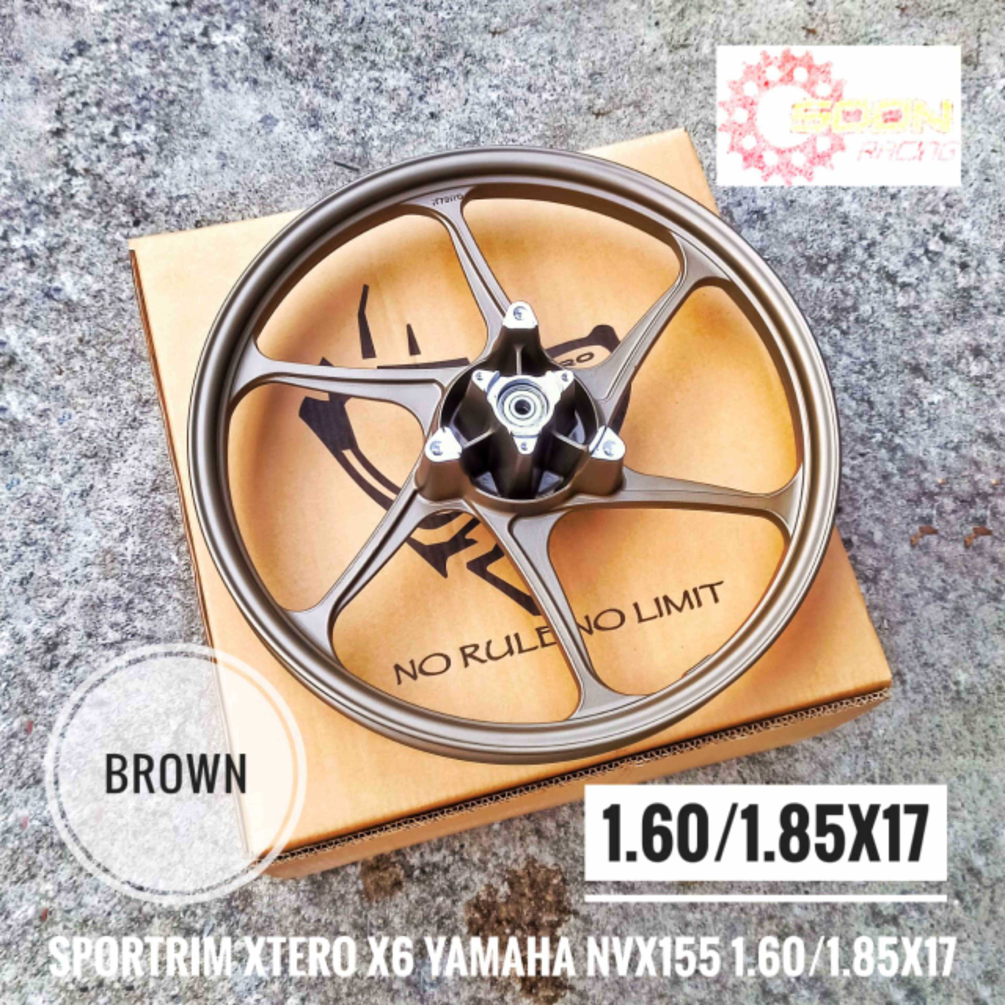 XTERO X6 NVX V1 V2 V3 NMAX V3 SPORT RIM 1.60/1.60 1.60/1.85 X 17 YAMAHA ...