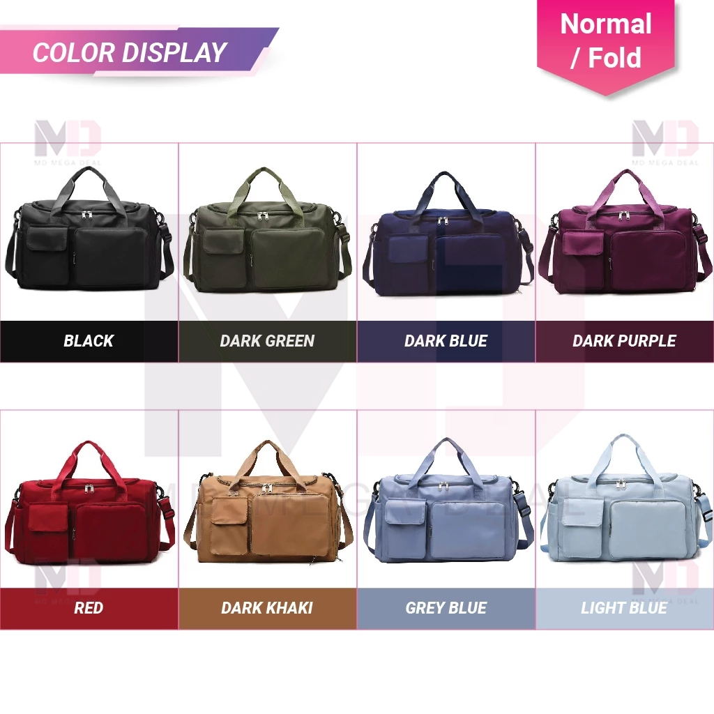 《Mega Deal》Korean Style Women Travel Bag Multi Compartment Beg Balik ...