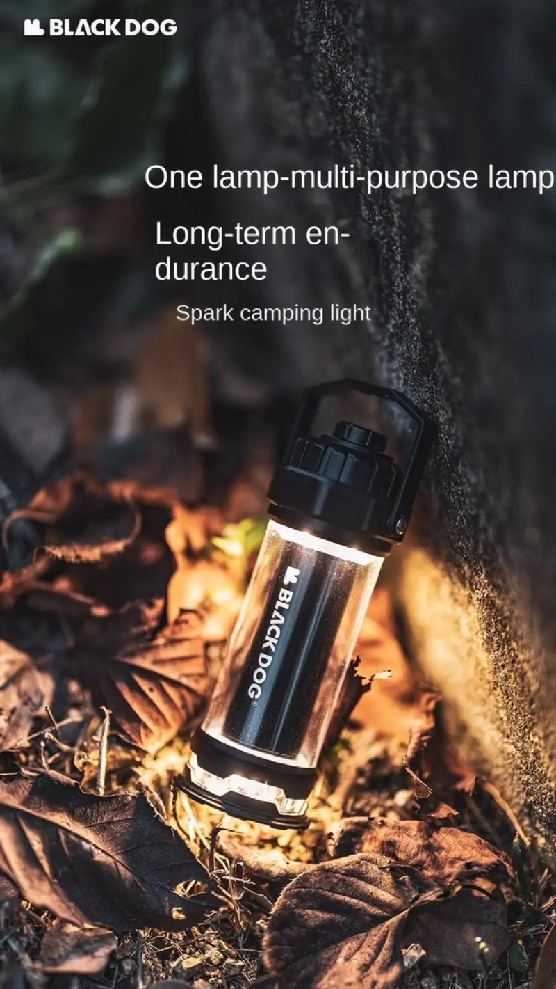 BLACKDOG Starfire Camping Light Dual Mini Lantern 4 Mode Flashlight ...