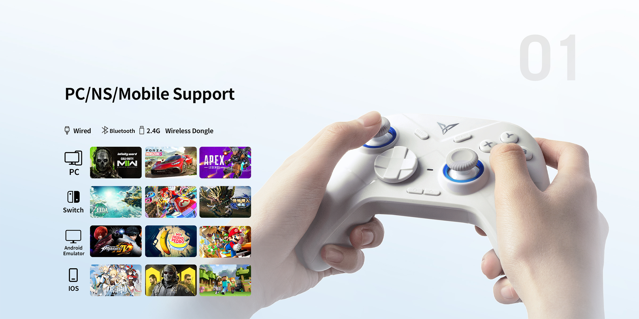 Flydigi Direwolf 3 Wireless Gaming Controller - PC/Switch/Mobile ...