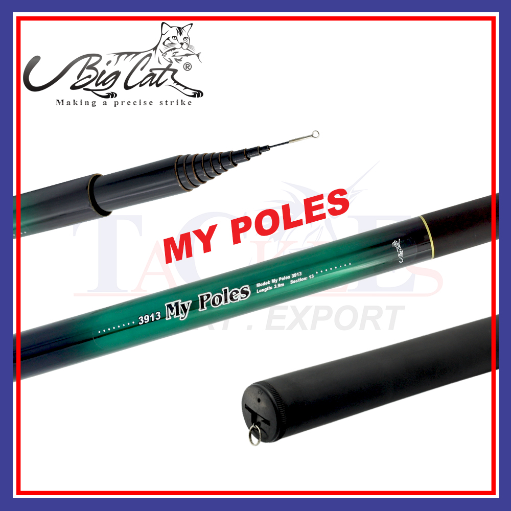 1.5m-4.5m) Big Cat My Poles Telescopic Pole Fishing Pole Fishing Rod Joran  Pancing