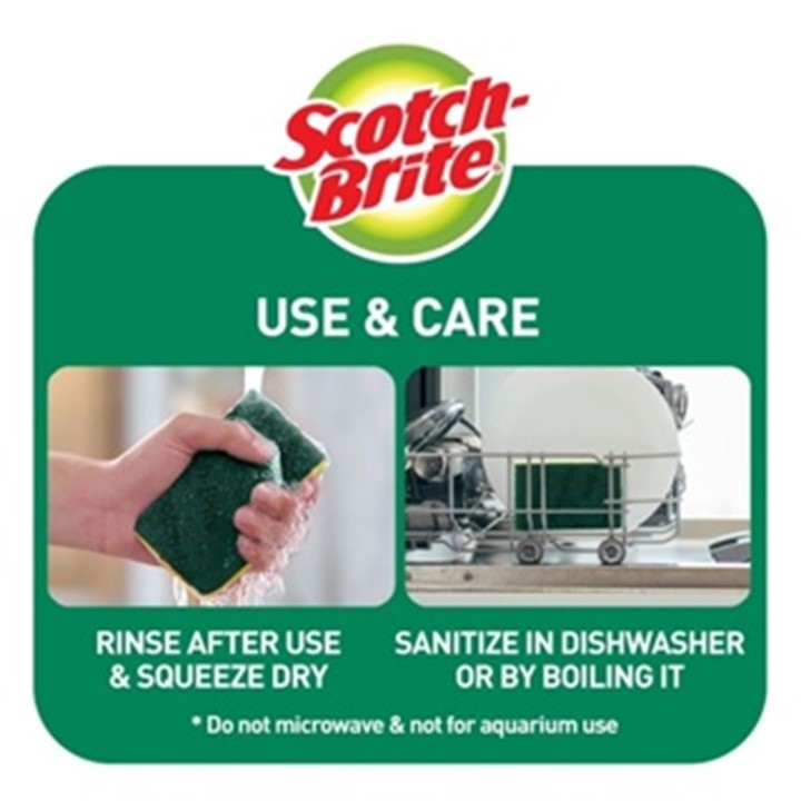3M SCOTCH BRITE ALL PURPOSE CLEANING NET SPONGE (FOR KITCHEN NON STICK ...