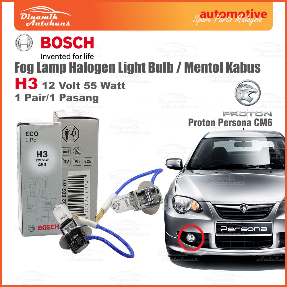 Proton Persona CM6 Fog Lamp Halogen Light Bulb Mentol Lampu Kabus Bosch ...