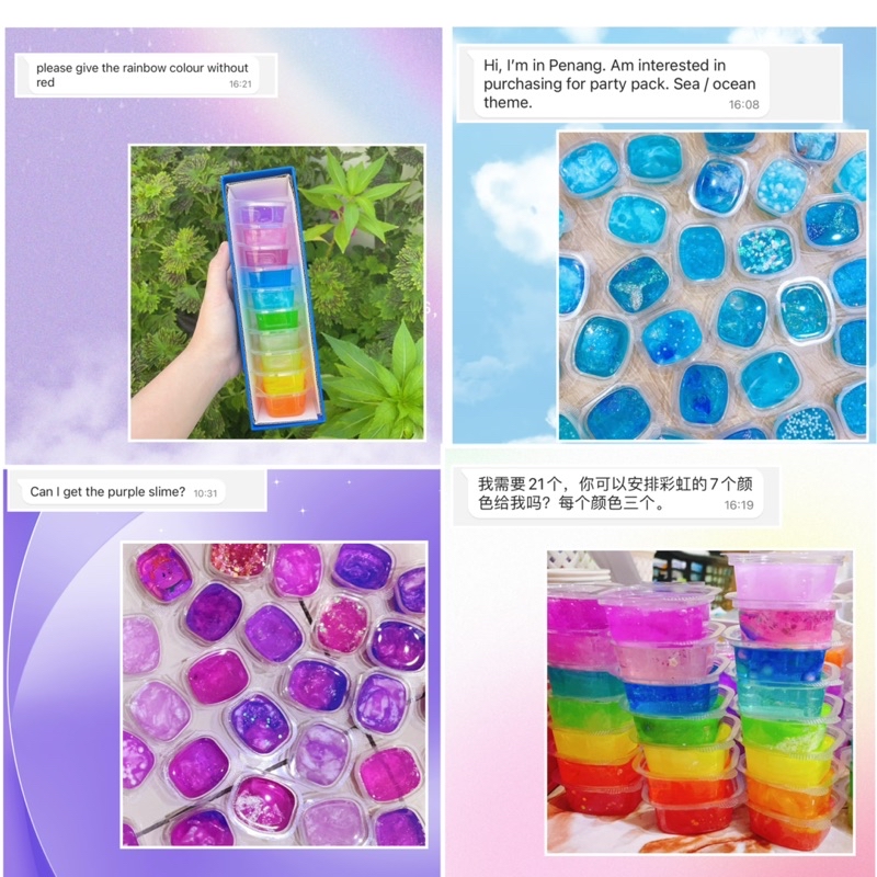 CupidQ｜ 【Customize your slime】1ozmini crystal slime 🦄️mini shinning ...