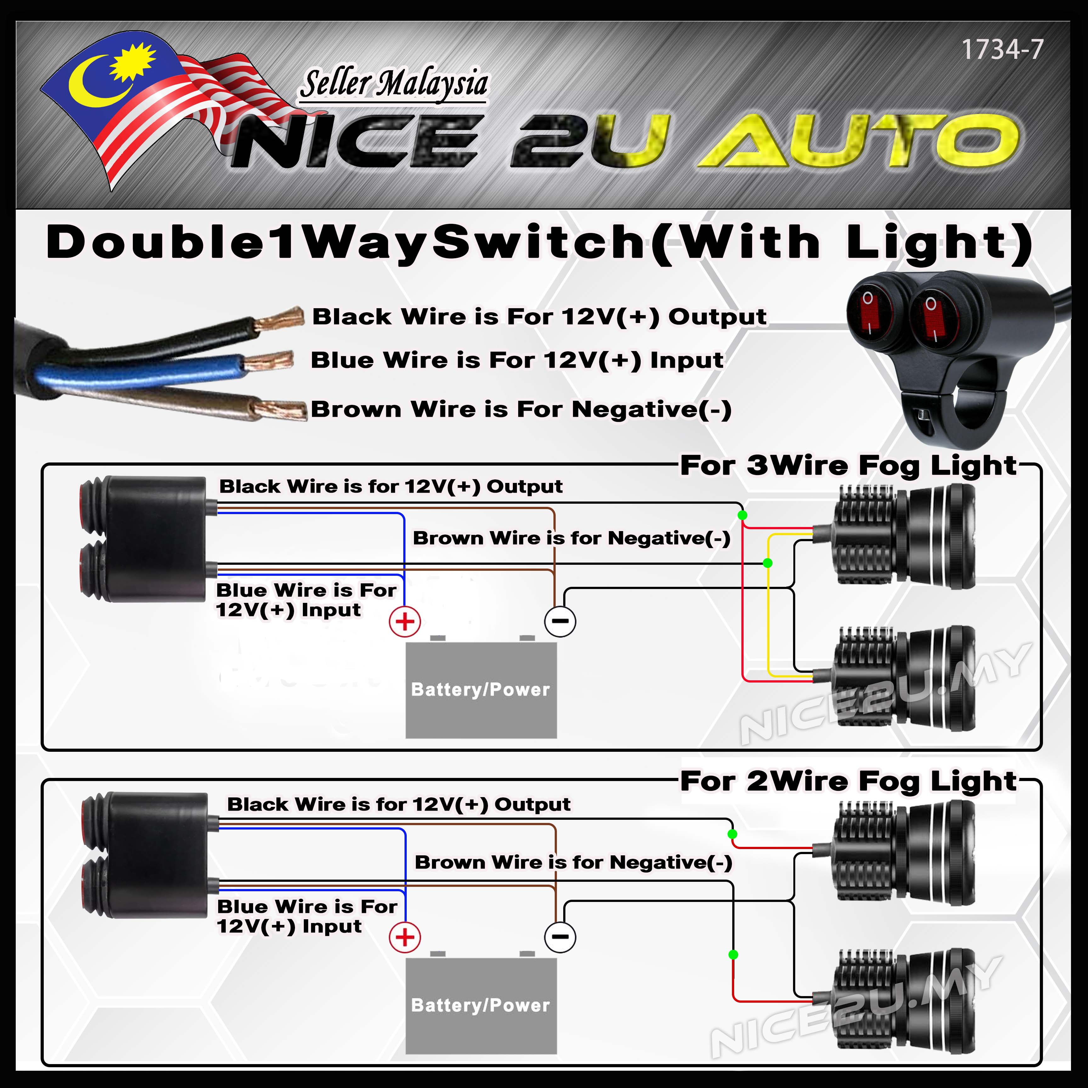 Motorcycle Switch ATV Control Fog Motorcycle Handlebar Switch Reliable ...