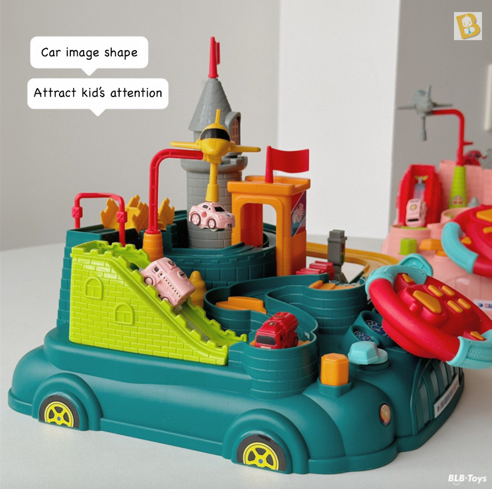BabyBoss Kids Race Track Car Adventure Toy for Toddlers Educational Car ...