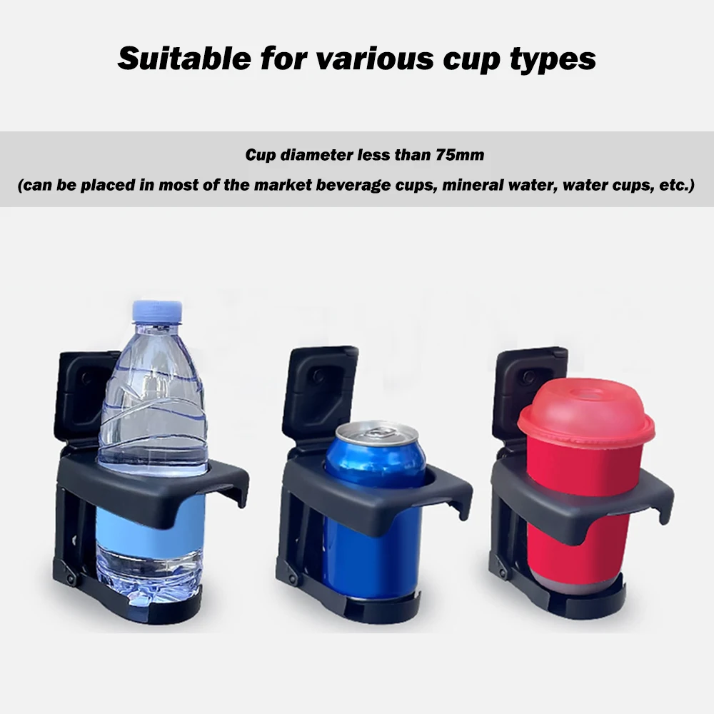 Weloille 1Pcs Universal In Car Drinks Cup Bottle Can Holder Door Mount Cup Holder Stand Car Truck Rack Water Cup Holder Car Interior Door Window Mount B - Foto 8