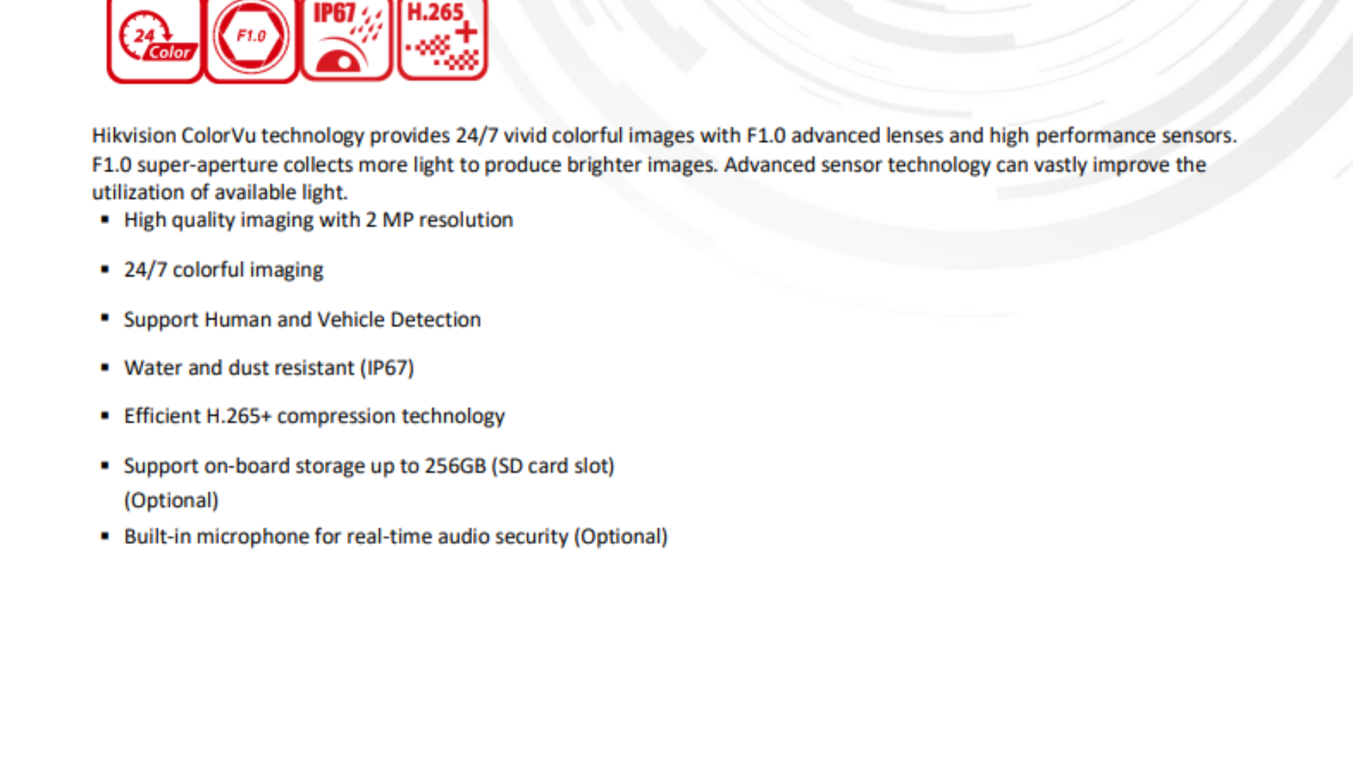 Hikvision 2MP 2 Megapixel 24Hour ColorVu Outdoor IP Network CCTV Camera ...